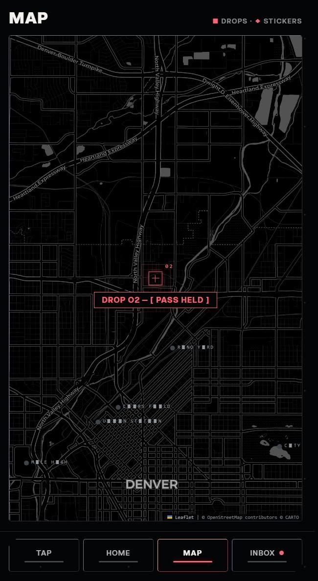 DropApp map screen